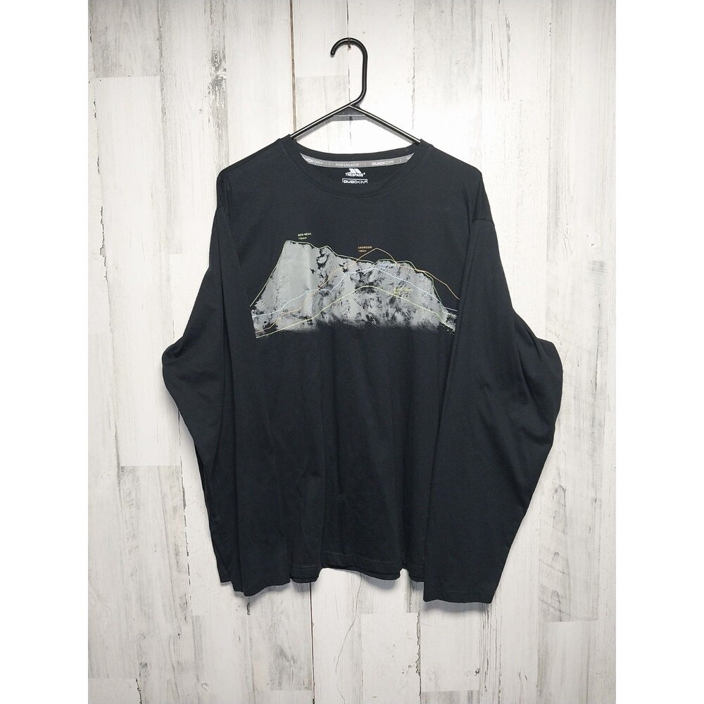 Trespass Wrenburyton Mens Long Sleeve Top with Quick Dry 3XL Black